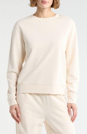 Vince Crewneck Cotton Sweatshirt in Chiffon at Nordstrom Rack, Size X-Small Regular