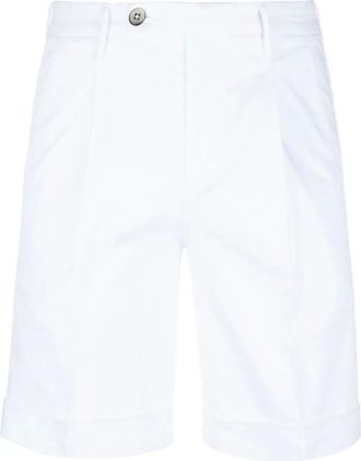 Michael Coal Shorts met logopatch - Wit