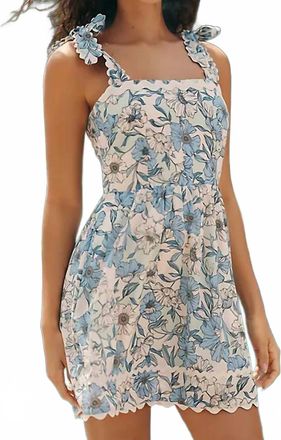 Sundays Winslet Mini Dress In Blue Floral