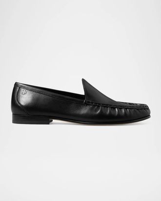 Tory Burch Classic Ruched Leather Loafers