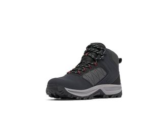 Columbia Transversetm Hike Waterproof Mens Shoes Black/Mountain Red : 10.5 D - Medium, Leather