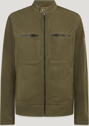 Belstaff Variator Jacket Mens Ripple Shell True Olive Size 2XL