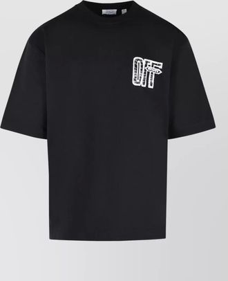 Off-white cotton logo t-shirt