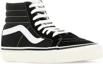 Vans Unisex Black Canvas Sk8-Hi Sneakers Pxc1