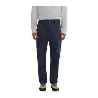 Murphy & Nye Straight Trousers, male, Blue, Size: W31 Dek Trouser