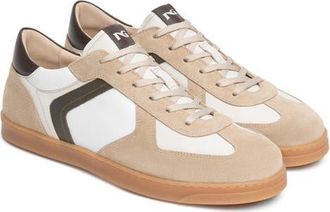 Nero Giardini LOW TOP RETRO SNEAKER in Taupe/olive Multi at Nordstrom, Size 42