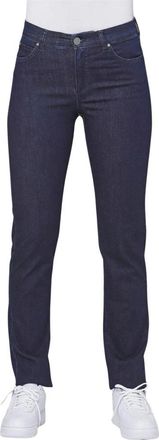 C.Ro Slim-fit Jeans - Dames - Slim Fit Jeans - Blauw - XL - Leer - Jeans