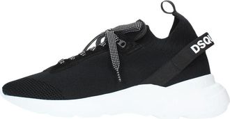 Dsquared2 Fly Sneaker - Heren - Sneakers - Zwart - 45 EU - Leer - Schoenen