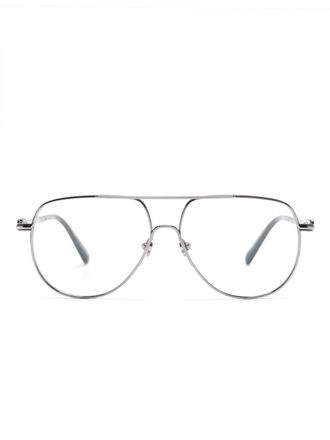 Moncler ML5202 Pilot Eyeglasses - unisex - Metal (Other)/Acetate - One Size - Grey