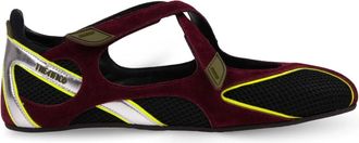 The Attico Schoenen, Dames, Veelkleurig, 39 EU, Polyester, Floor 01 Ballerina