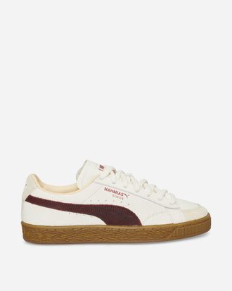 Puma Nahmias Suede Vintage Red Sneakers Warm White / For All Time Red