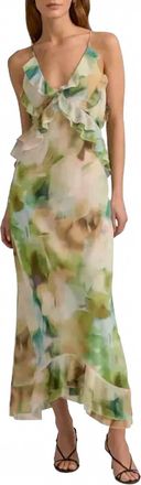 Favorite Daughter Who Me Maxi Dress In Botanic Arista