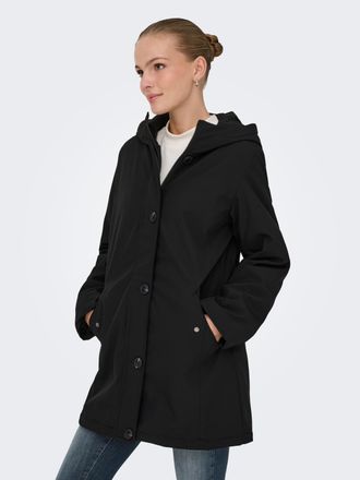 Only Parka ONLY ONLOLIVIA LIFE PARKA COAT CS OTW, Damen, Gr. XL, schwarz, Web, Obermaterial: 100% Polyester, unifarben, Jacken Parka