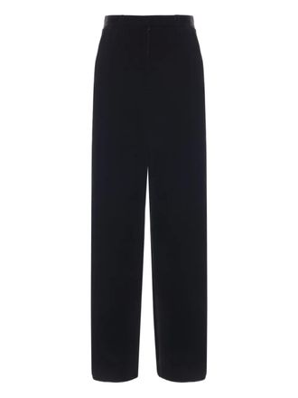 Giorgio Armani velvet straight trousers - Black