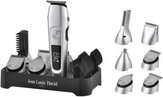 Jean Louis David Tagliacapelli 6 in 1 Jean Louis David JLD Ultimate Trimmer argento nero autonomia 120 min