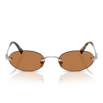 Miu Miu Sunglasses Mua54 S 1 Bc90 Q Silver/Brown Women