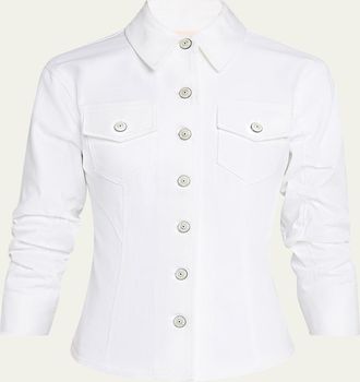 Cinq &agrave; Sept Canyon Scrunched Denim Jacket