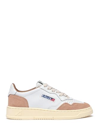 Autry Low-Top Sneakers with Soft Leather and Suede Accents