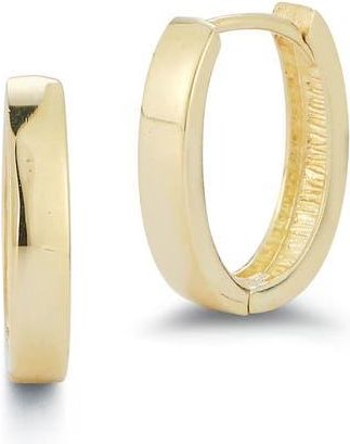 Ember Fine Jewelry Oval Huggie Hoop Earrings in Gold at Nordstrom Rack