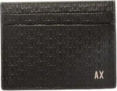 A|X Armani Exchange Kaarthouder - Heren - Portefeuilles - Zwart - ONE Size - Leer - Accessoires