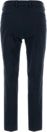 Pantaloni Torino Womens Sigaretta Trousers Navy Cotton Elastane