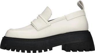 3Juin Sofia 20 Leren Loafers - Dames - Loafers - Wit - 37 EU - Leer - Schoenen