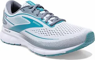 Brooks Womens Trace 2 Shoe In White/grey/porcelain