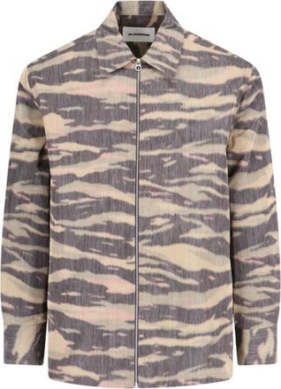 Jil Sander Zip Shirt - Beige