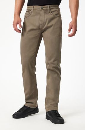 Mavi Zach Straight Leg Twill Pants in Olive Casual Twill at Nordstrom, Size 36 X 34