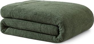 Sunday Citizen Snug Comforter in Moss at Nordstrom, Size Queen