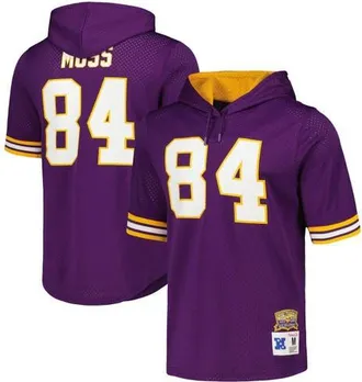 Mitchell & Ness Mens Mitchell & Ness Randy Moss Purple Minnesota Vikings Retired Player Name & Number Mesh Hoodie T-Shirt at Nordstrom, Size Xxx-Large