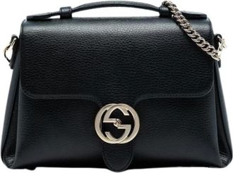 Gucci Pre-owned Handbags, female, Black, Size: ONE SIZE Pre-owned Vintage Handbag