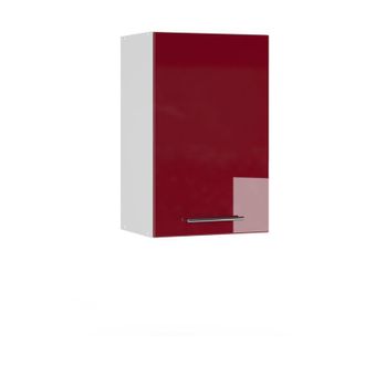 Vicco Estantes De Ba&ntilde;o Fame-line, Rojo Burdeos Alto Brillo, 45 X 72 Cm