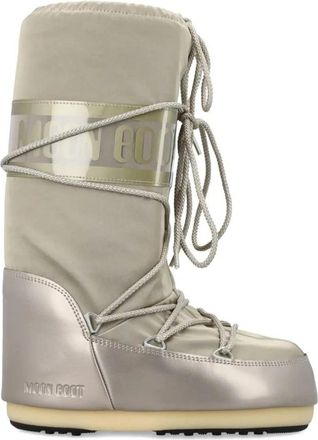 Moon Boot Icon Glance Snowboots - Dames - Winterlaarzen - Grijs - 35 EU - Leer - Schoenen