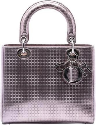 Dior Pre-owned Lady Dior - Dames - Vintage Handtas - Paars - ONE Size - Leer - Vintage