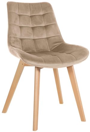 Clp Silla De Comedor Brook En Terciopelo Marr&oacute;n