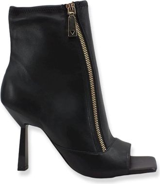 Guess Heeled Boots - Dames - Laarzen met Hak - Zwart - 36 EU - Leer - Schoenen