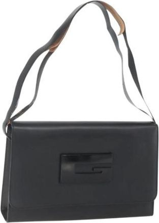 Gucci Pre-owned Shoulder Bags, female, Black, Size: ONE SIZE Pre-owned Leather Shoulder Bag