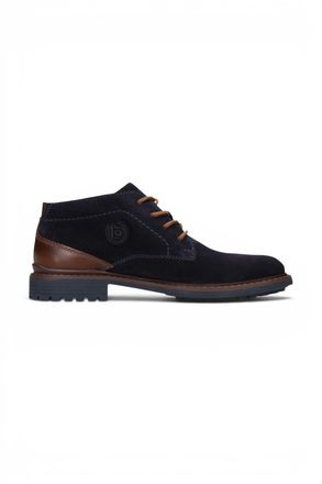 Bugatti Mens Dark Brown Suede Leather Lace-up Desert Ankle Boots - Rigalo Evo