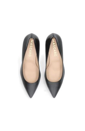 Ursula Mascar&oacute; Leather Pointed Toe Pump in Black at Nordstrom, Size 37.5