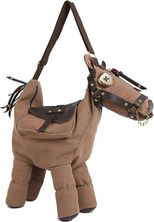 Generic Canvas Pony Shoulder Bags - Fashionable Sense of Personality Crossbody Bags for Women Hot Trendy(Brown)
