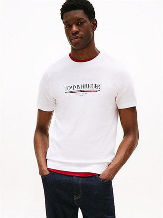 Tommy Hilfiger Camiseta de cuello redondo con logo
