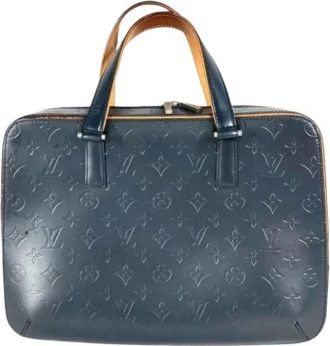 Louis Vuitton Pre-owned Vintage Monogram Mat Shoulder Tote Bag - Dames - Vintage Handtas - Blauw - ONE Size - Vintage