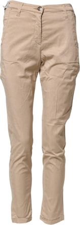 Jacob Cohen Beige Lyocell Skinny High Waist Chino Casual Womens Pants (Pre-Owned)