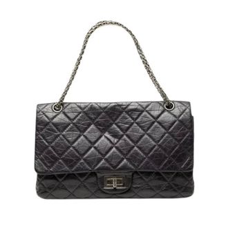 Chanel Pre-owned Vintage Double Flap Shoulder Bag - Dames - Pre-owned - Zwart - Maat: ONE Size Leer
