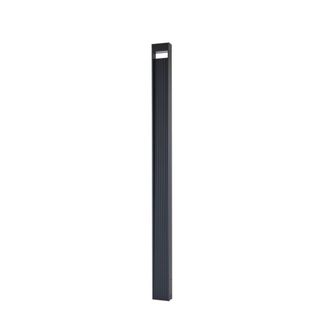 Lucande Farola exterior de aluminio negro