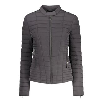 Guess Dames, Jassen, Zwart, Maat: 2XL Leer