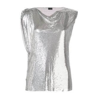 Paco Rabanne Disco Top - - Tops - Donna - Grigio - S