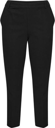 Kaffe Curve Zwart Diep Straight-Leg Broek - Dames - Slim Fit Broeken - Zwart - 2XL - Broeken