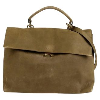 Marni Pre-owned Handbags, female, Green, Size: ONE SIZE Pre-owned Satchel Tote Shoulder Bag